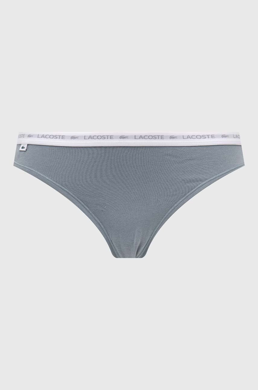 Lacoste tangá dámske bavlnené s elastanom 3-pak