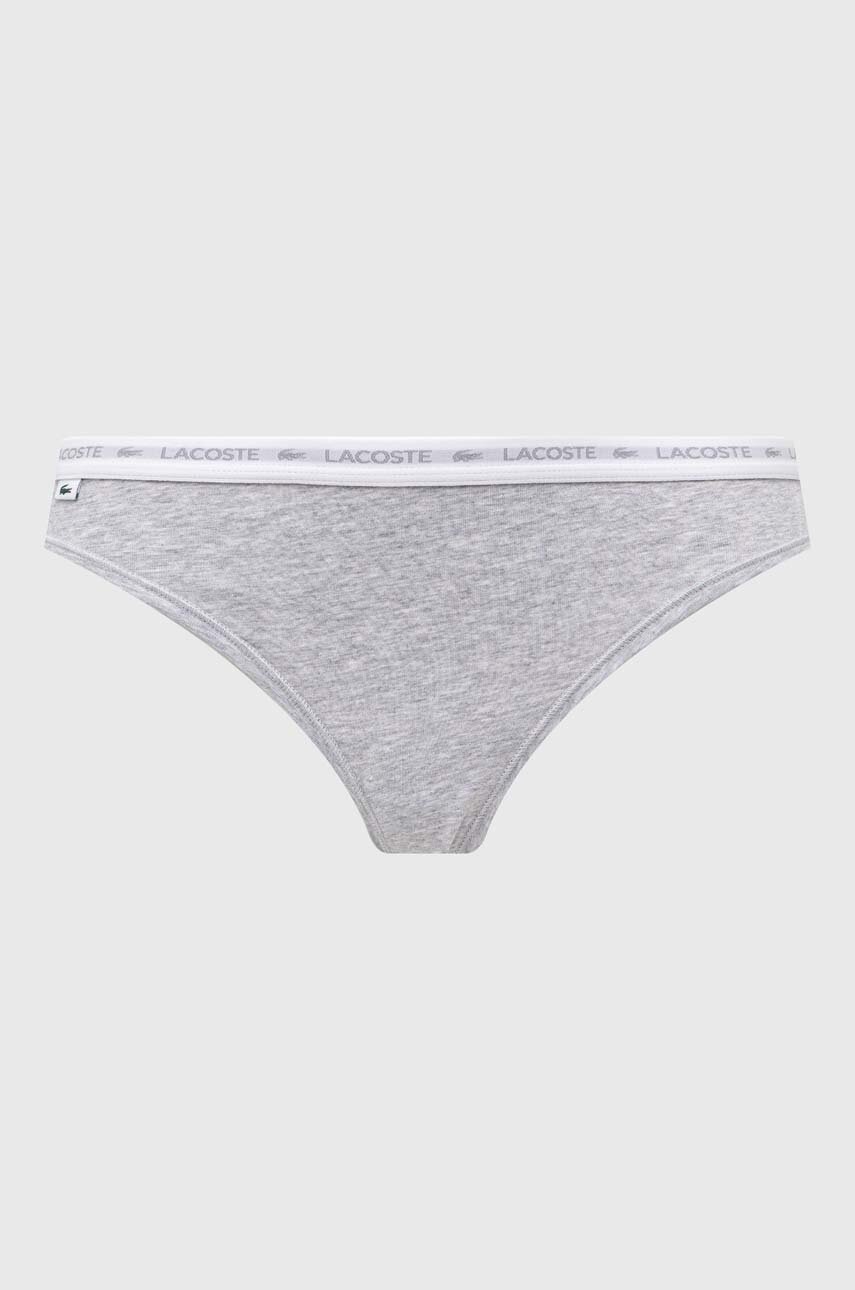 Lacoste tangá dámske bavlnené s elastanom 3-pak