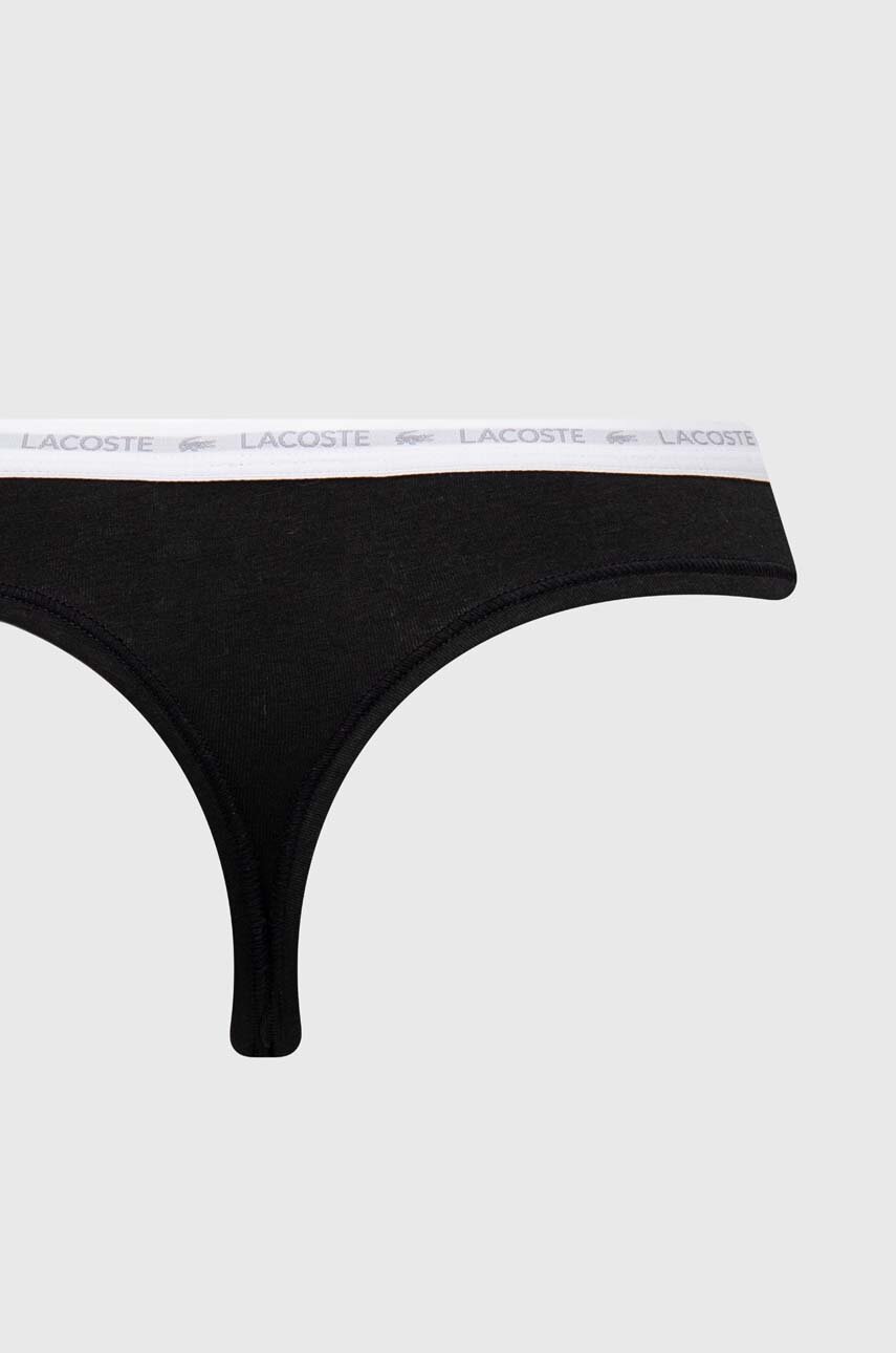 Lacoste tangá dámske bavlnené s elastanom 3-pak