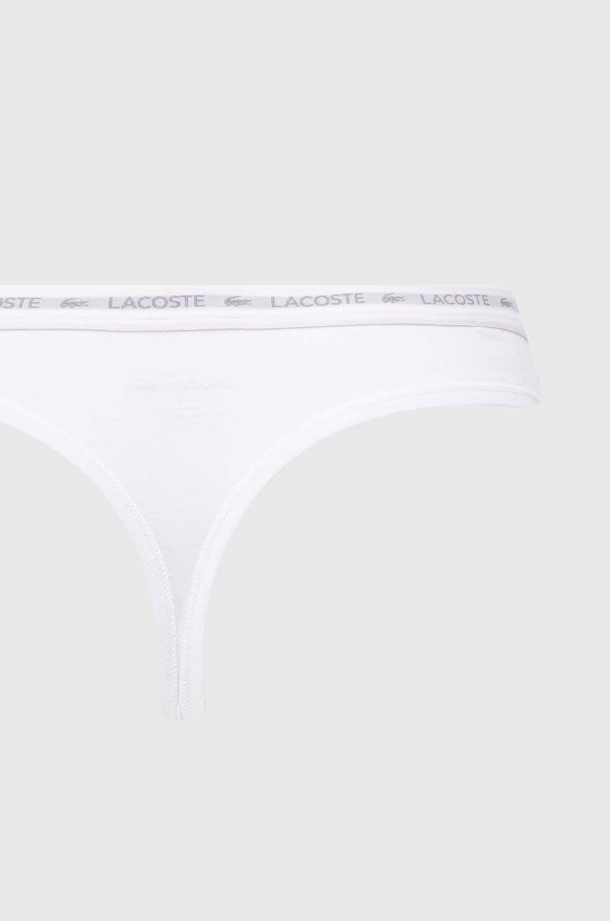 Lacoste tangá dámske bavlnené s elastanom 3-pak