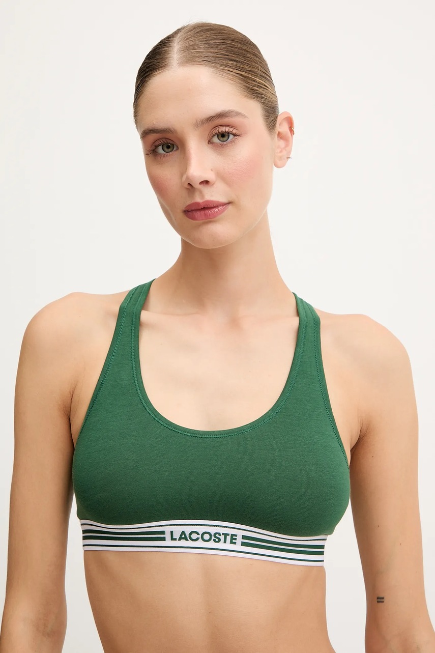 Lacoste sutien culoarea negru, uni, IF8179