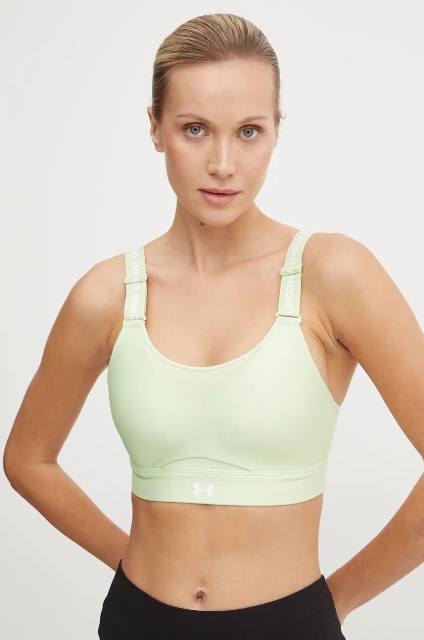

Спортен сутиен Under Armour Infinity 2.0 High в зелено с изчистен дизайн, Зелен