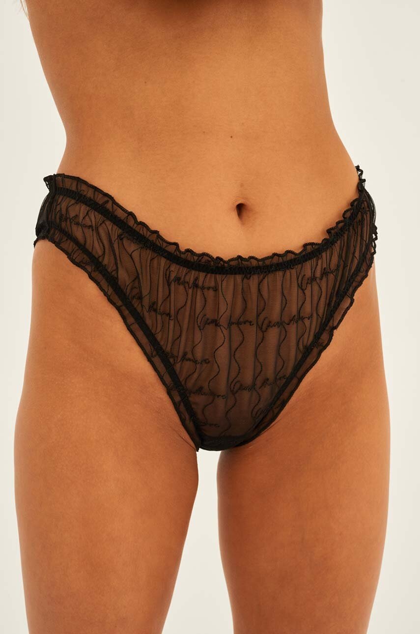 

Бикини Undress Code For Love Panties в черно от полупрозрачна материя 407, Черен