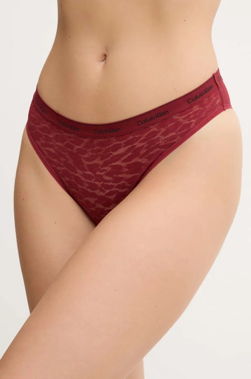 

Бикини тип бразилиана Calvin Klein Underwear в черно 000QD5233E, Бордо
