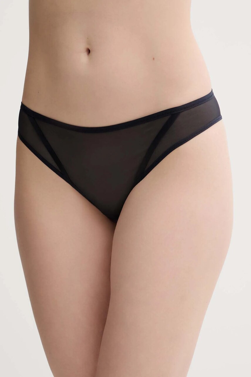 Scandale chiloți brazilieni culoarea negru, transparent, PBR001