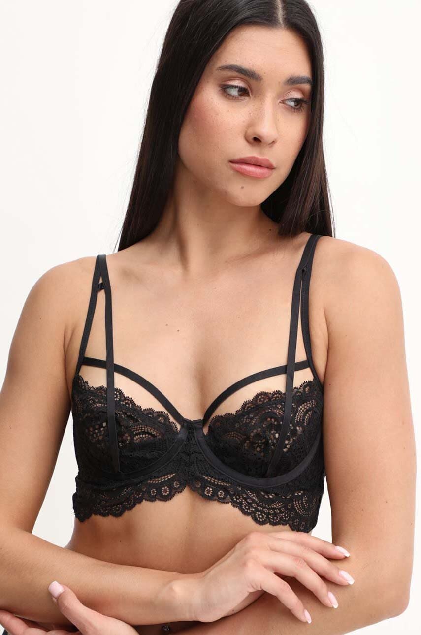 Scandale sutien culoarea negru, dantela, neted, BBC005