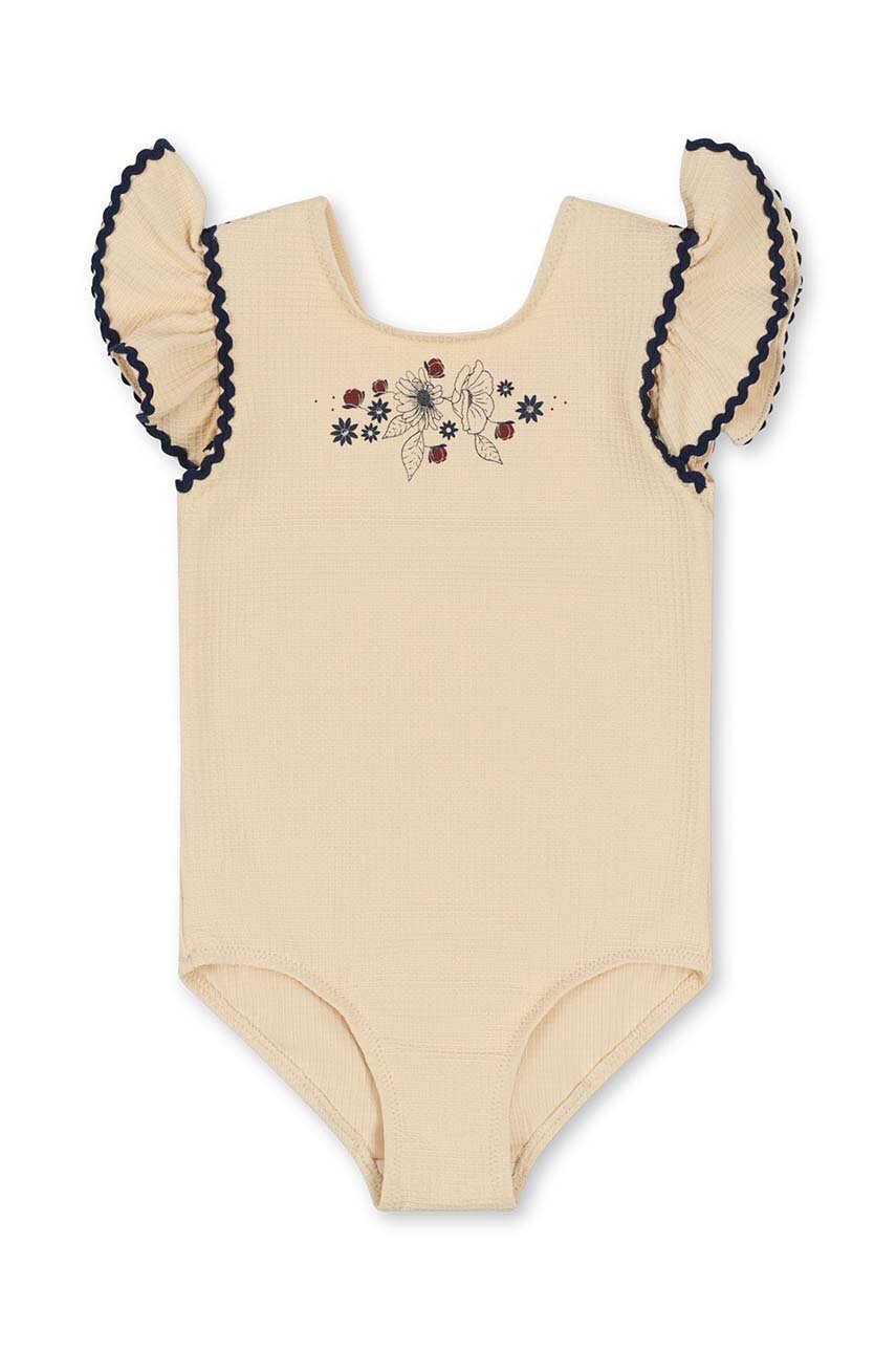 Детский слитный купальник Konges Sløjd цвет бежевый Детский слитный купальник Konges Sløjd цвет бежевый