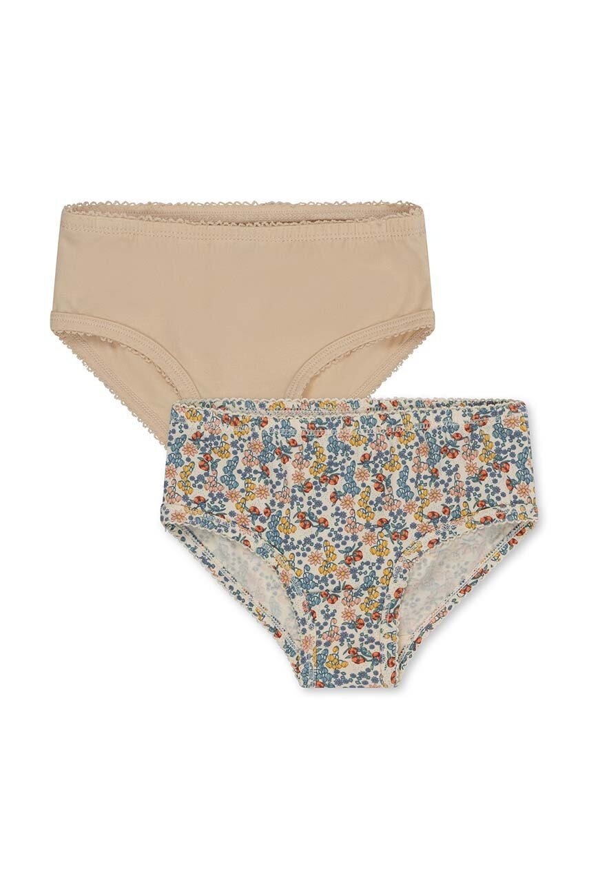 Детские трусы Konges Sløjd 2 шт цвет бежевый Детские трусы Konges Sløjd 2 шт цвет бежевый