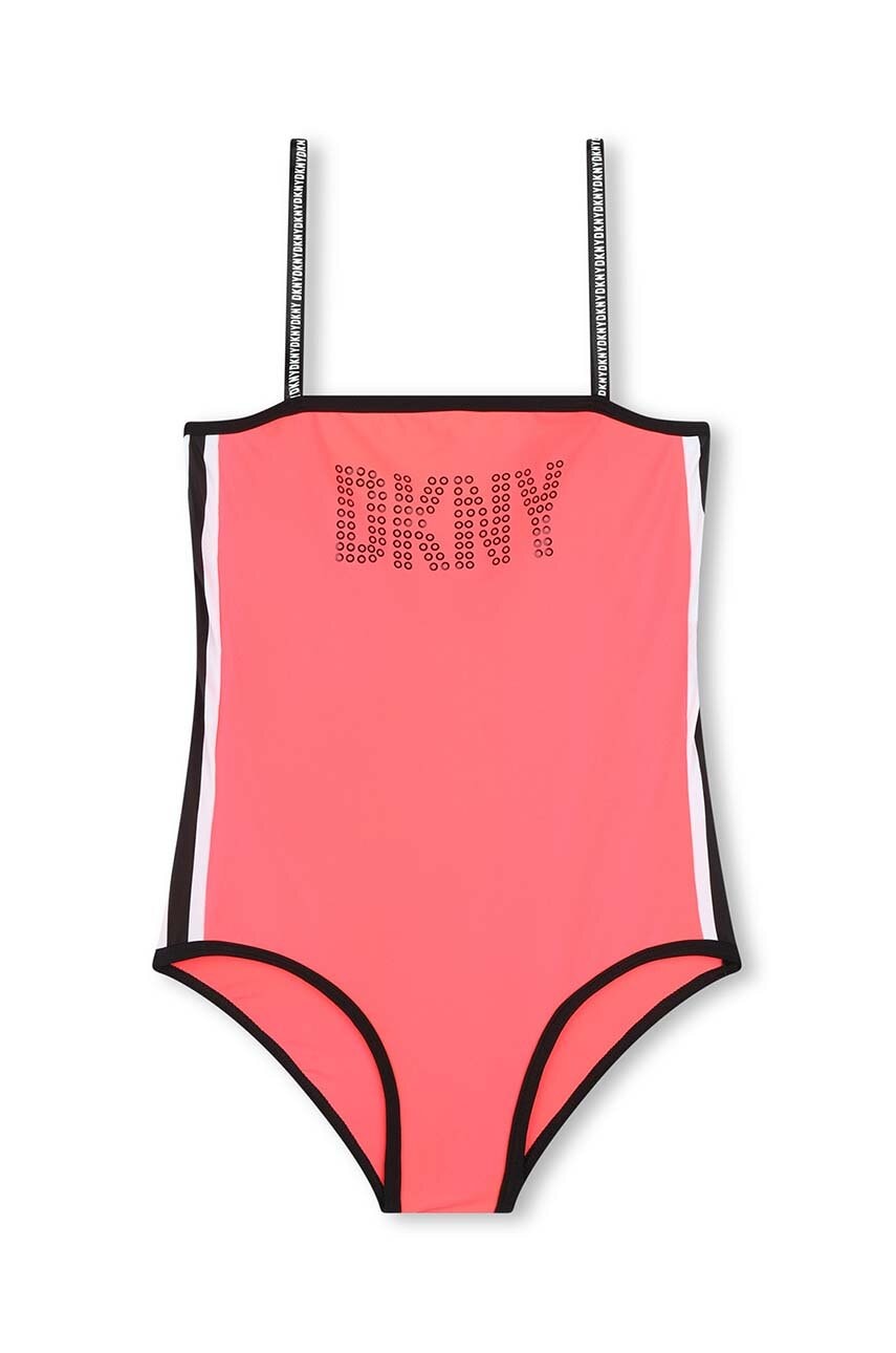 Dkny costum de baie dintr-o bucată pentru copii culoarea rosu