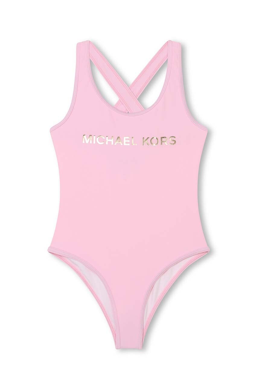 Michael Kors costum de baie dintr-o bucată pentru copii culoarea roz