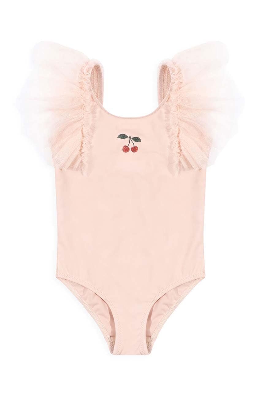 Konges Sløjd costum de baie dintr-o bucată pentru copii culoarea roz Konges Sløjd costum de baie dintr-o bucată pentru copii culoarea roz