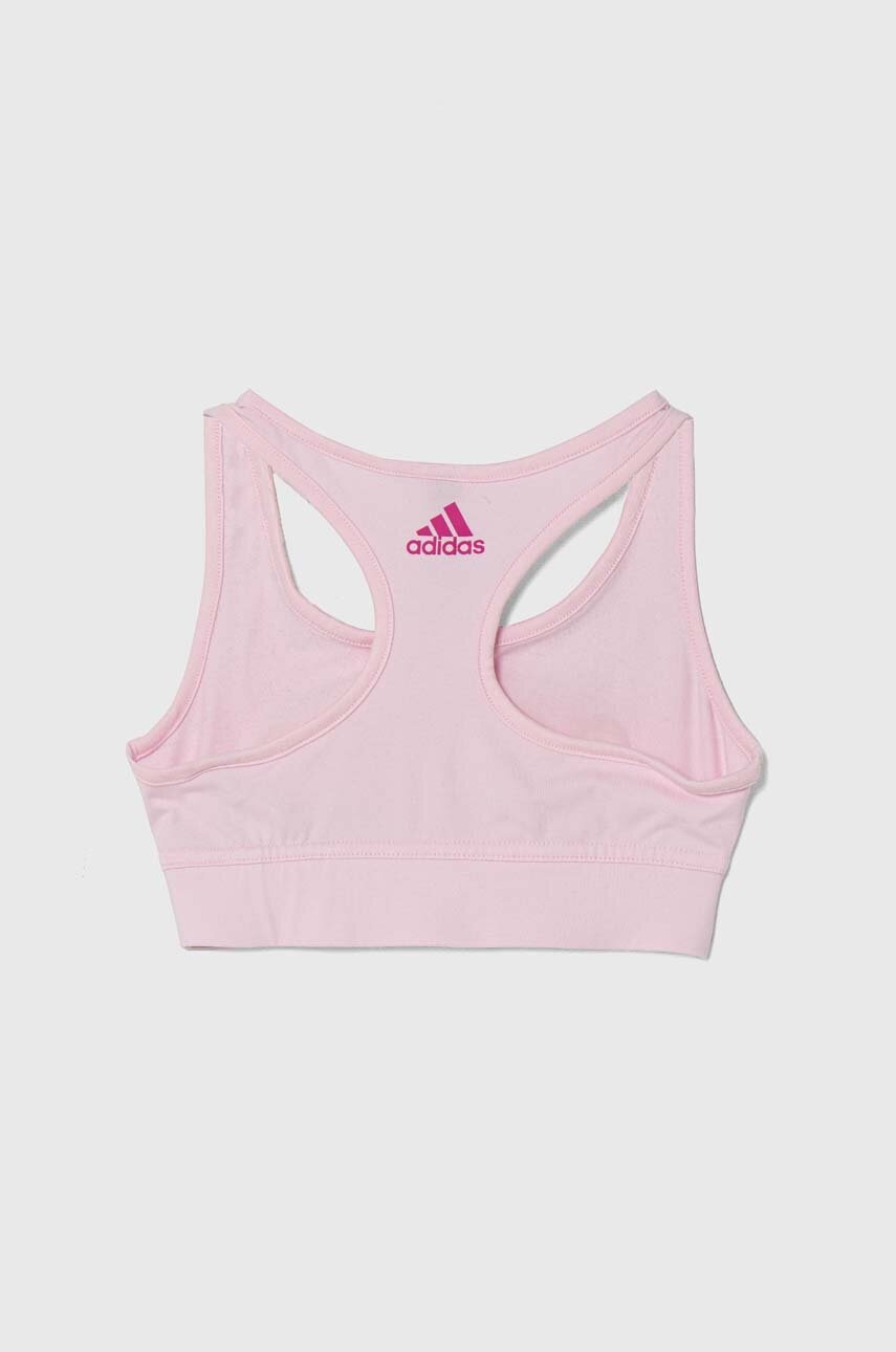 Детский спортивный бюстгальтер adidas цвет розовый