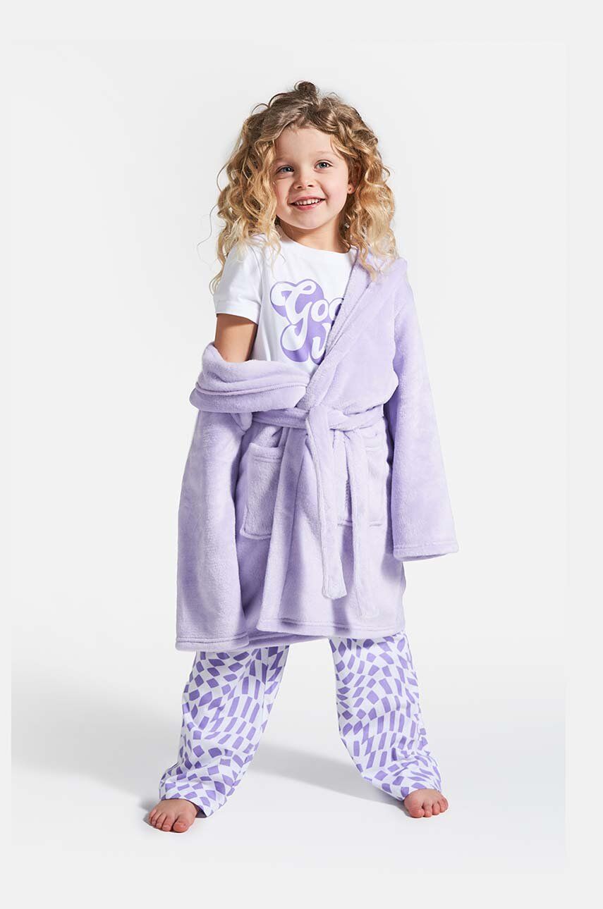 Coccodrillo halat copii culoarea violet - Shoppu.ro
