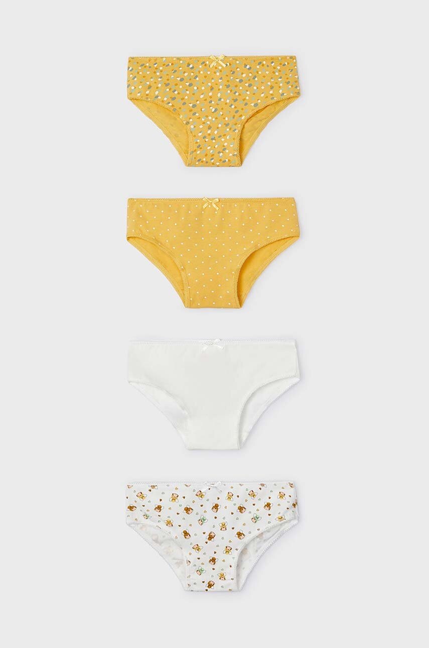 Детские трусы Mayoral 4 шт цвет жёлтый Детские трусы Mayoral 4 шт цвет жёлтый
