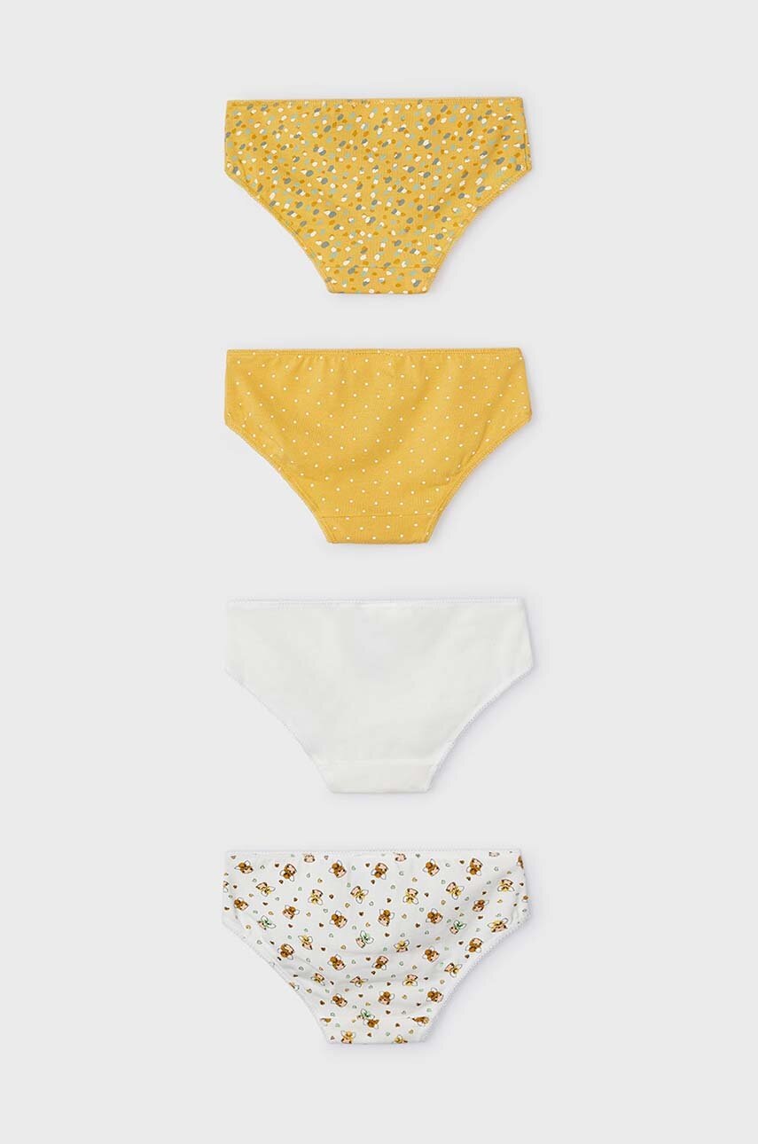 Детские трусы Mayoral 4 шт цвет жёлтый Детские трусы Mayoral 4 шт цвет жёлтый