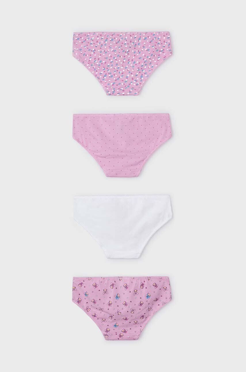 Детские трусы Mayoral 4 шт цвет фиолетовый Детские трусы Mayoral 4 шт цвет фиолетовый