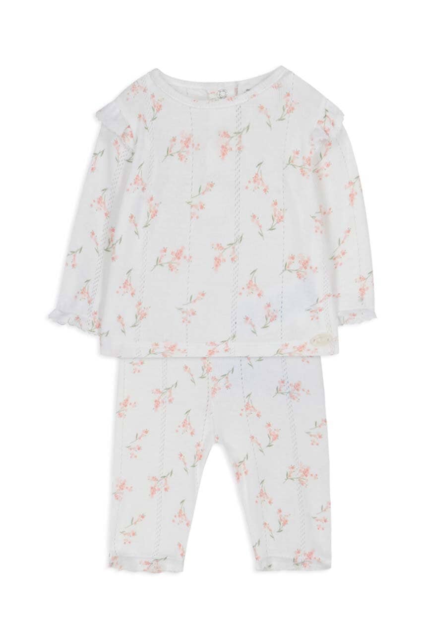 Tartine et Chocolat set de pijama de bumbac pentru copii culoarea bej, modelator