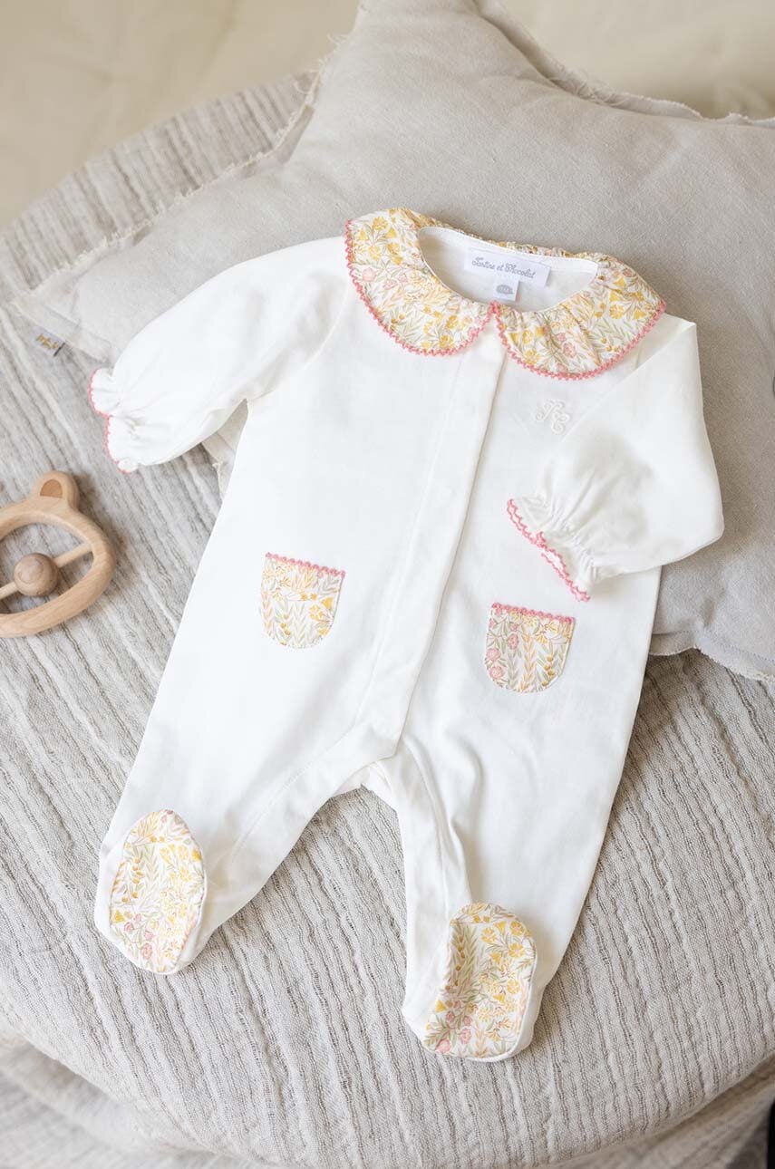 Tartine et Chocolat costum bebe culoarea bej