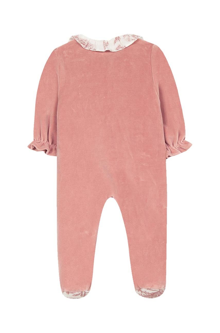 Дитячі бавовняні повзунки Tartine et Chocolat колір рожевий візерунок