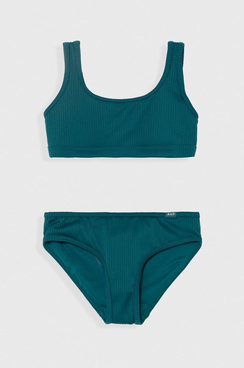 Abercrombie & Fitch costum de baie pentru copii din două piese culoarea verde