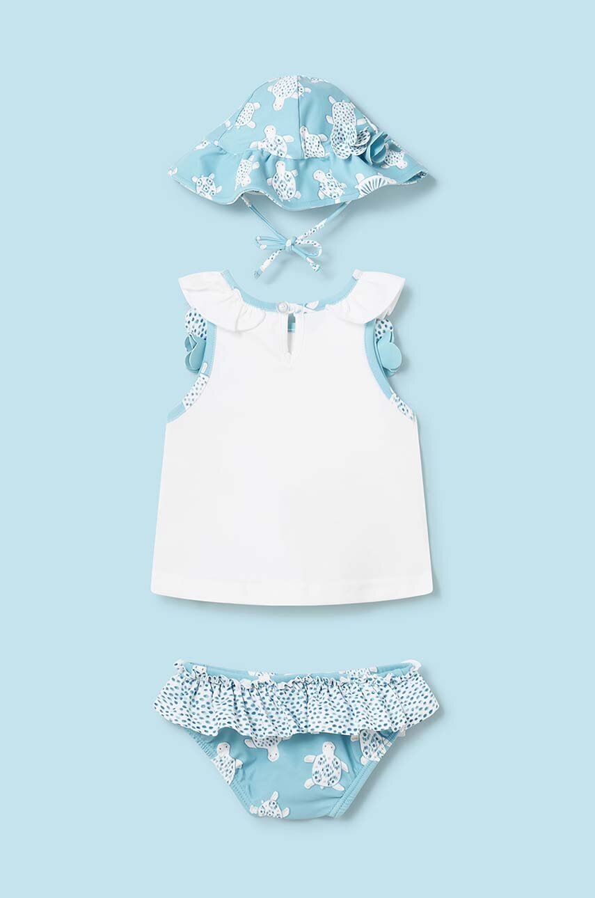 Детский раздельный купальник Mayoral Newborn цвет бирюзовый