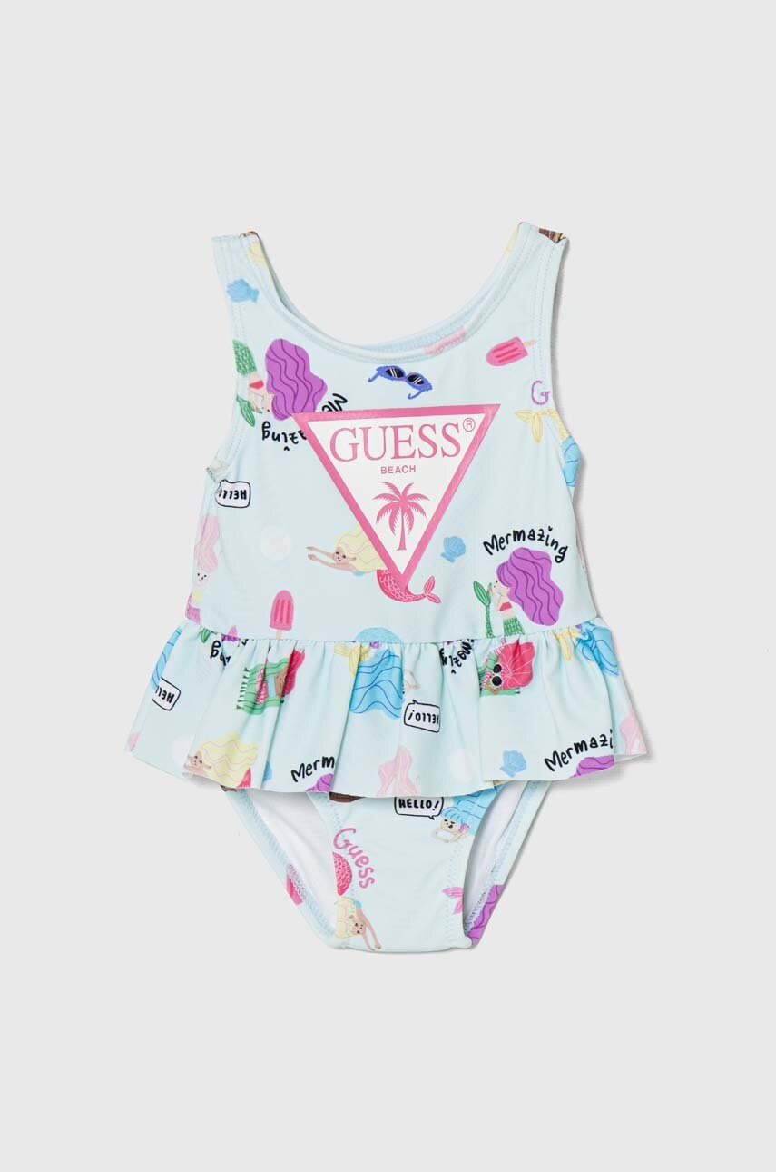 

Цял бебешки бански Guess в тюркоазено, Тюркоазен