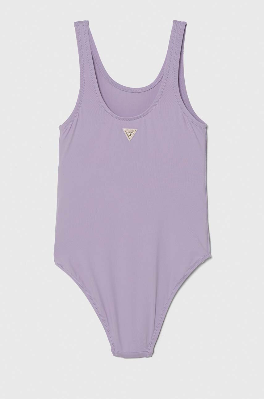 Детский слитный купальник Guess цвет фиолетовый