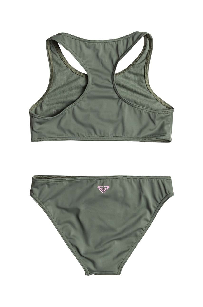 Детский раздельный купальник Roxy BASIC ACTIVE CR цвет зелёный