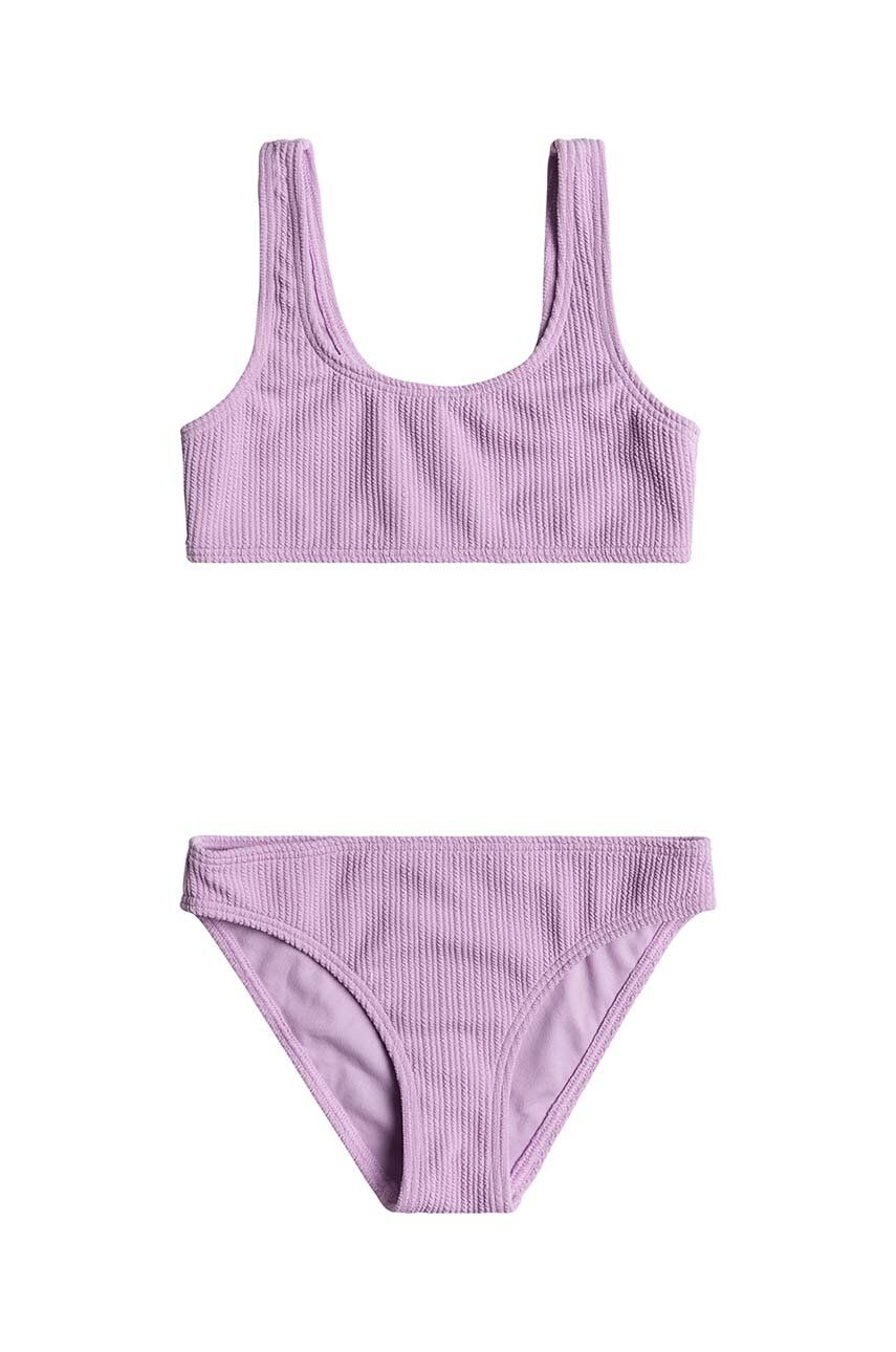 Roxy costum de baie pentru copii din două piese ARUBA RG culoarea violet