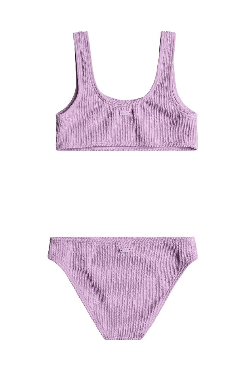 Детский раздельный купальник Roxy ARUBA RG цвет фиолетовый