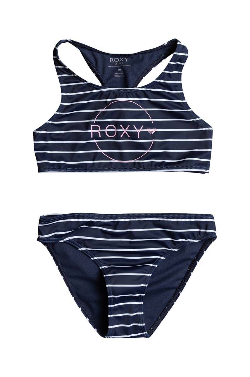 

Детски бански от две части Roxy BICOASIC STRI в тъмносиньо, Тъмносин