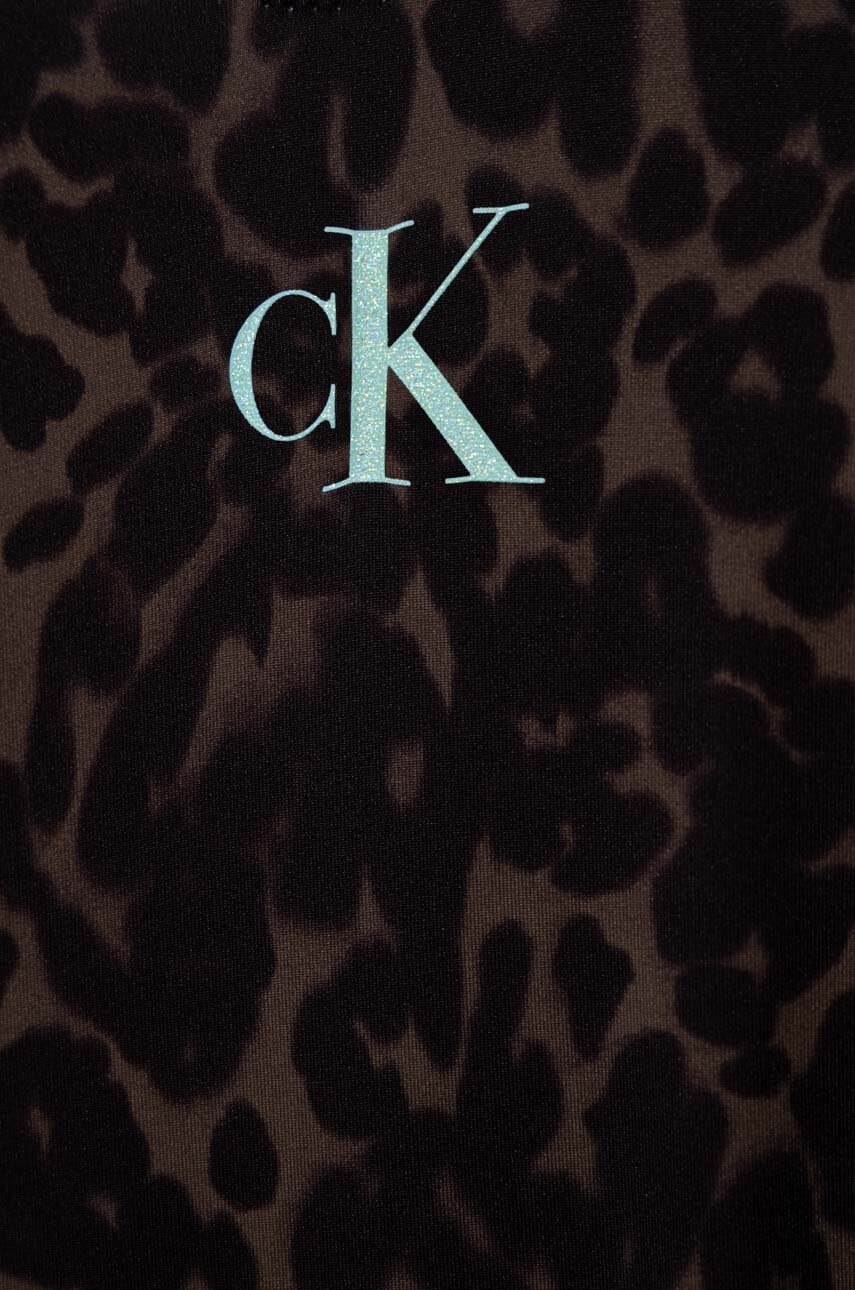 Детский слитный купальник Calvin Klein Jeans цвет чёрный
