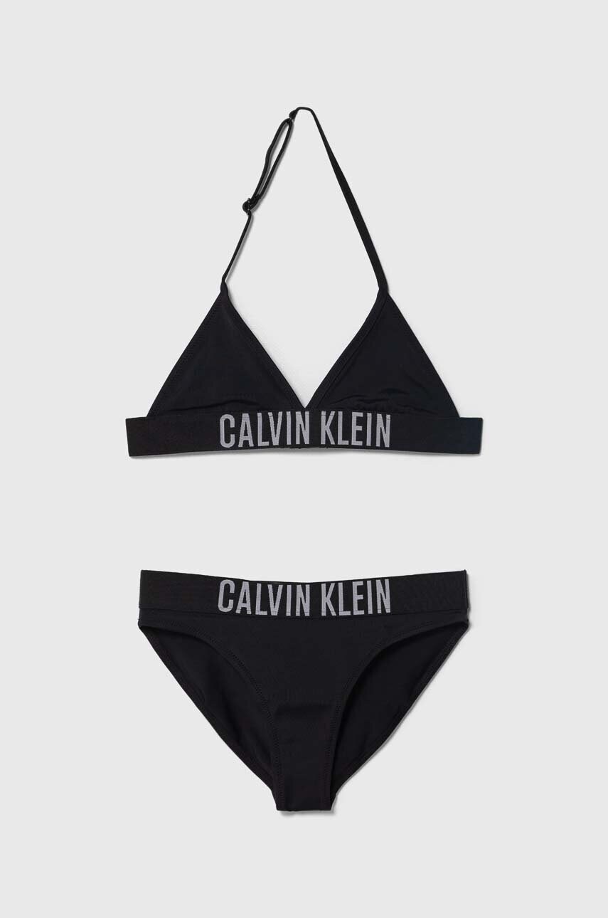 

Детски бански от две части Calvin Klein Jeans в черно, Черен