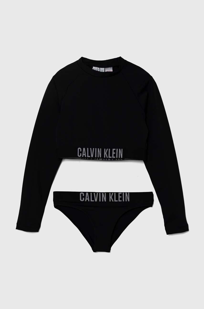 

Детски бански от две части Calvin Klein Jeans в черно, Черен