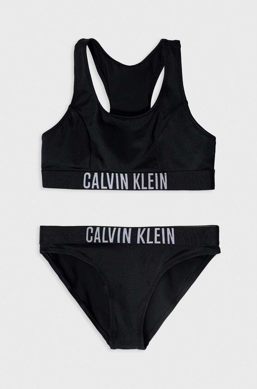 

Детски бански от две части Calvin Klein Jeans в черно, Черен