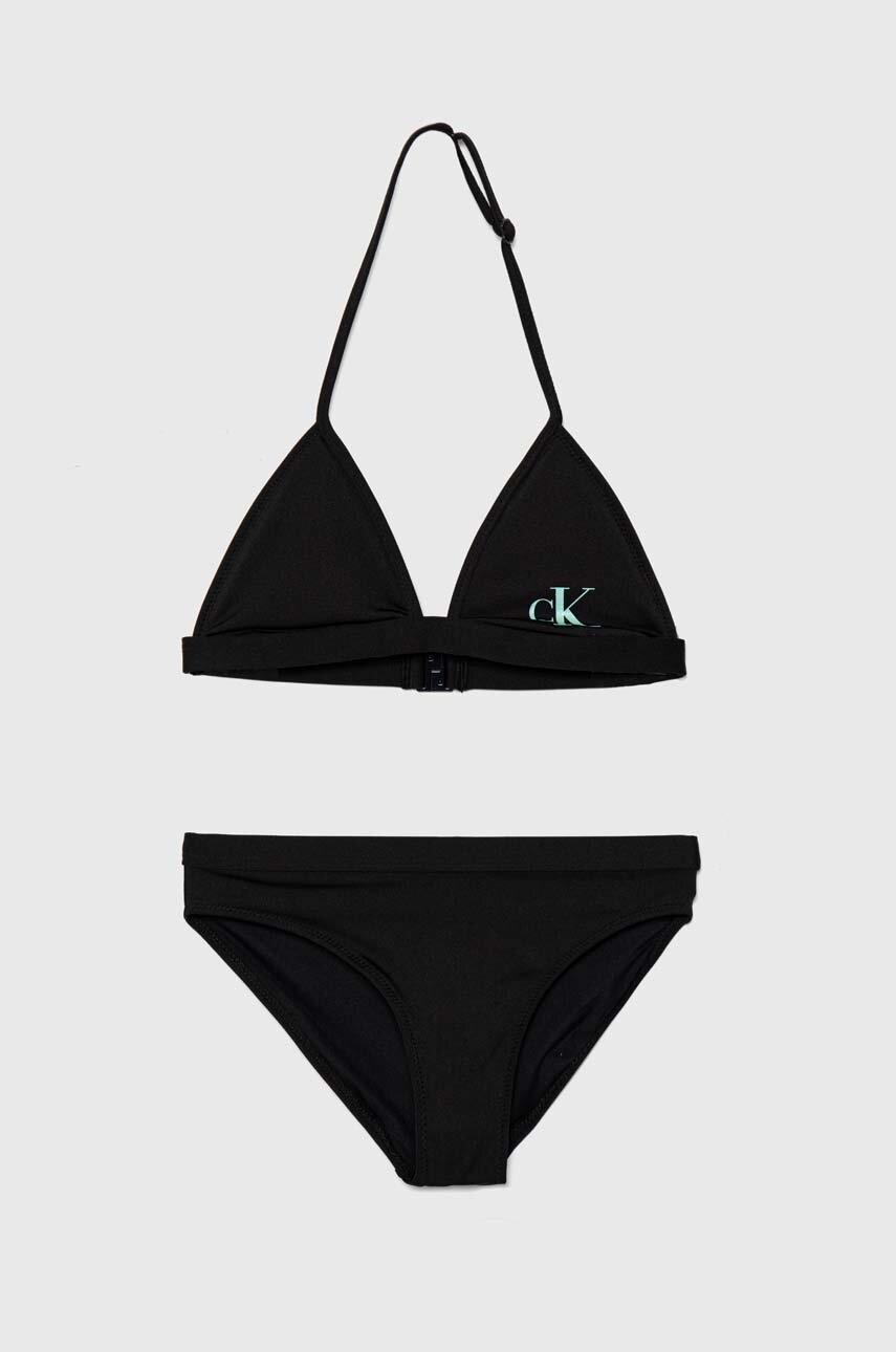 

Детски бански от две части Calvin Klein Jeans в черно, Черен