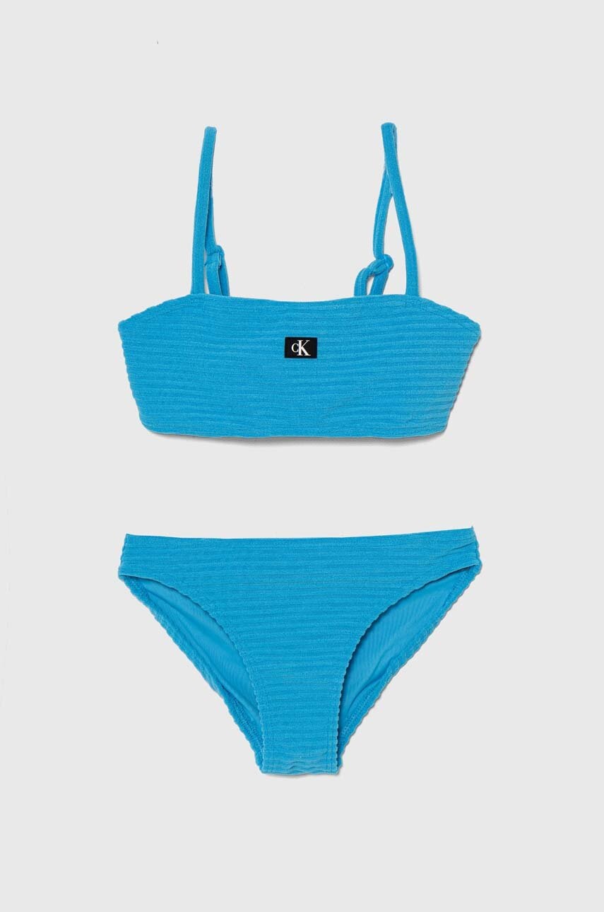 

Детски бански от две части Calvin Klein Jeans в синьо, Син