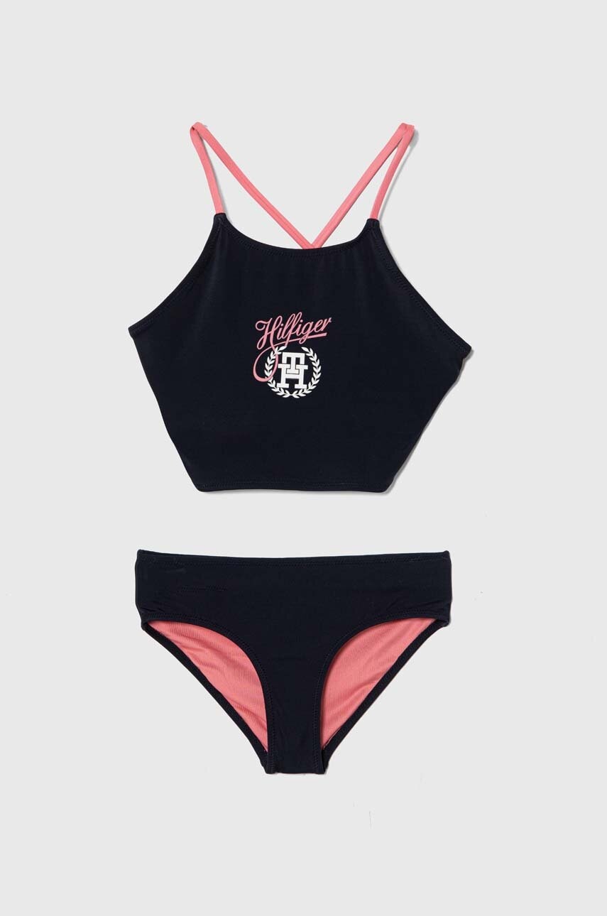 Детский раздельный купальник Tommy Hilfiger цвет синий Детский раздельный купальник Tommy Hilfiger цвет синий