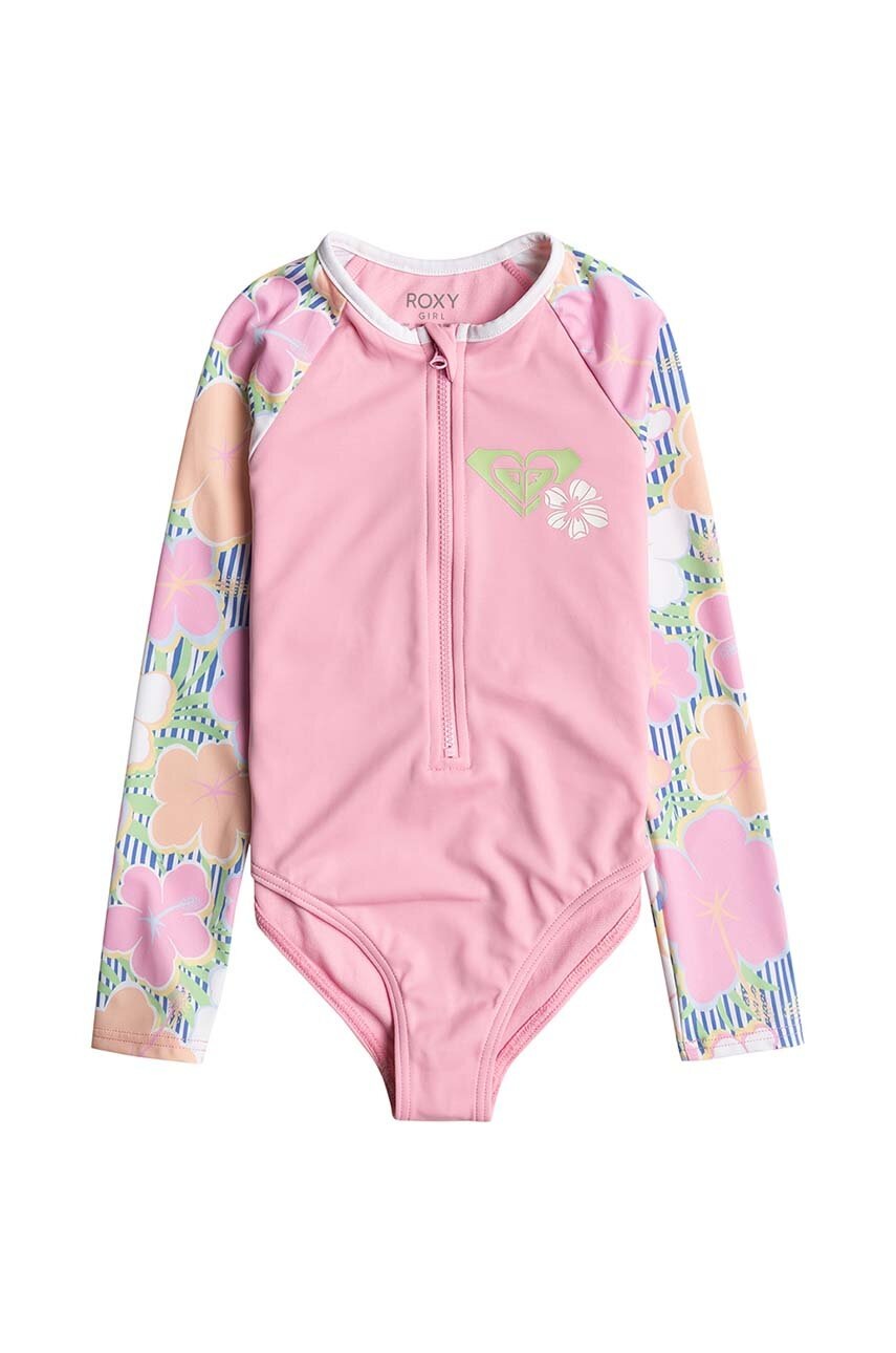 Детский слитный купальник Roxy TINY FLOWERNE цвет розовый Детский слитный купальник Roxy TINY FLOWERNE цвет розовый