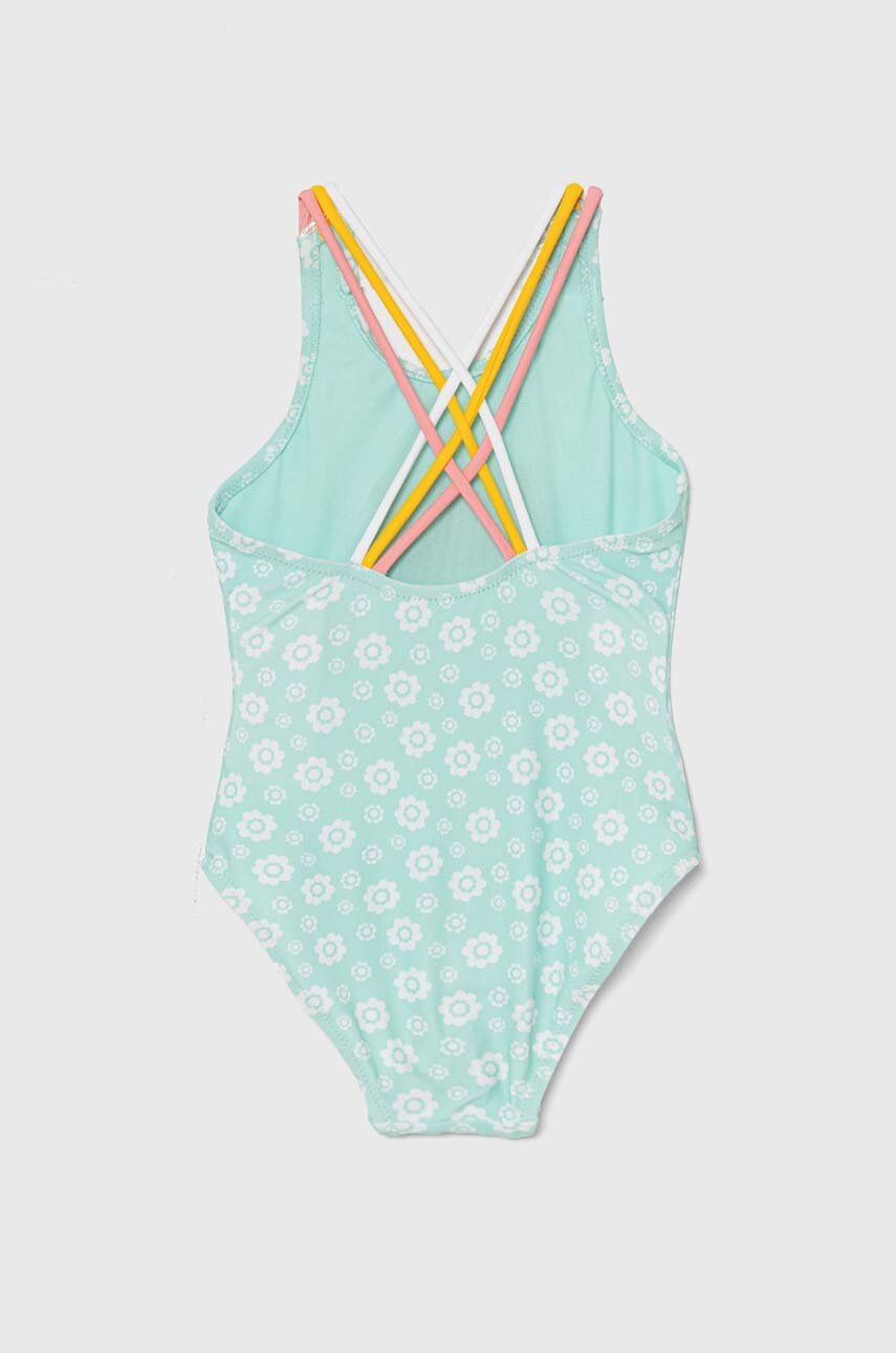 Суцільний дитячий купальник zippy колір бірюзовий