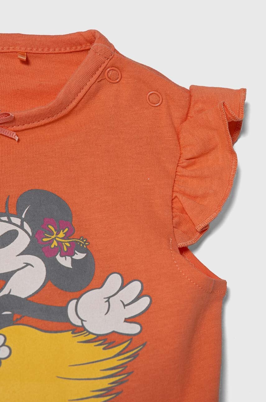 zippy pamut baba pizsama narancssárga, nyomott mintás termék 2. képe