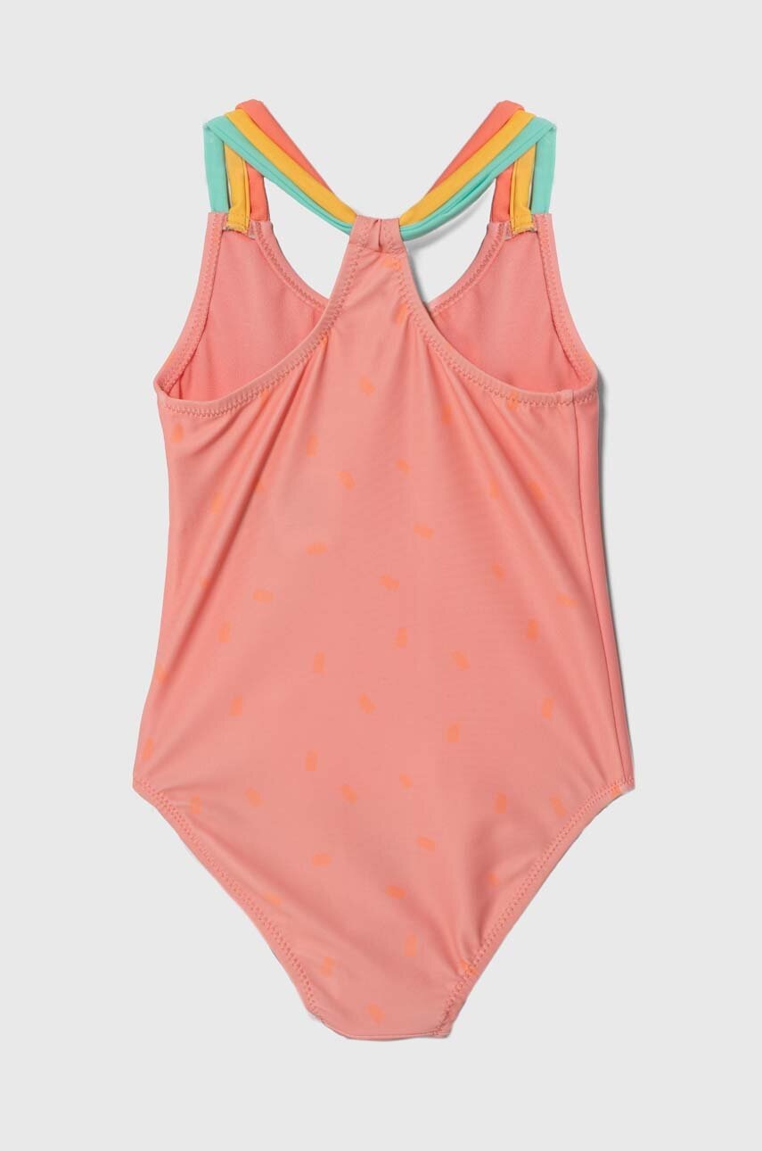 Суцільний дитячий купальник zippy колір помаранчевий