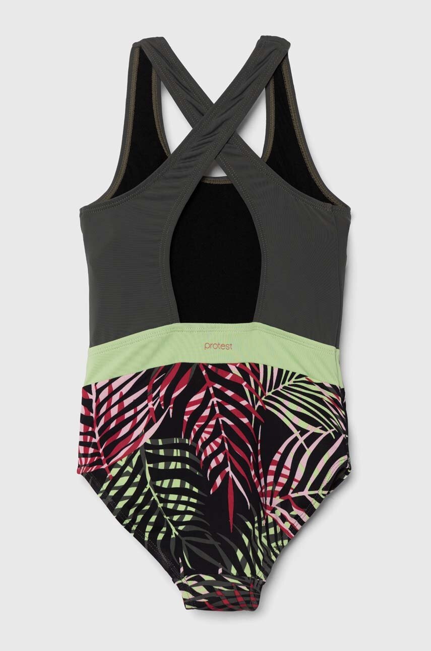 Детский слитный купальник Protest PRTTARAH цвет зелёный