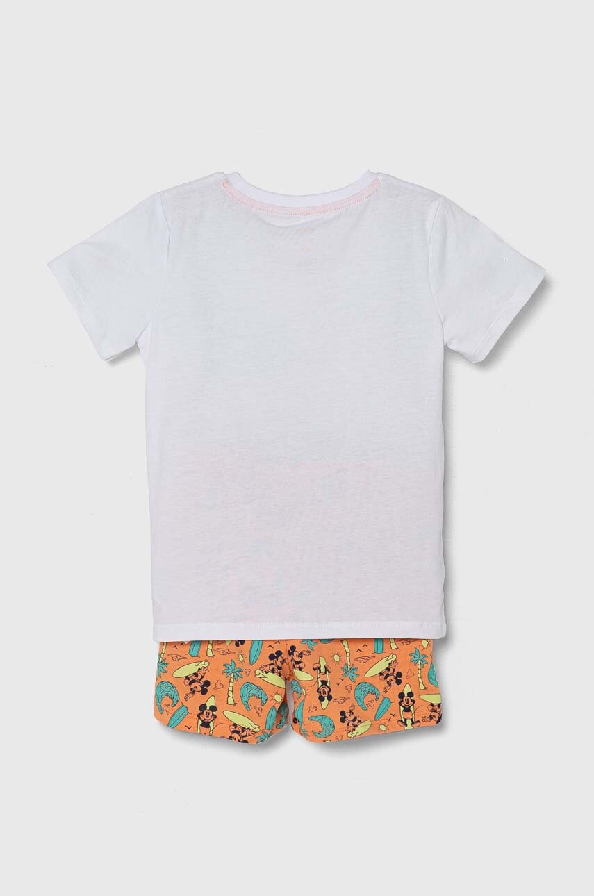 Дитяча бавовняна піжама zippy x DIsney колір білий візерунок