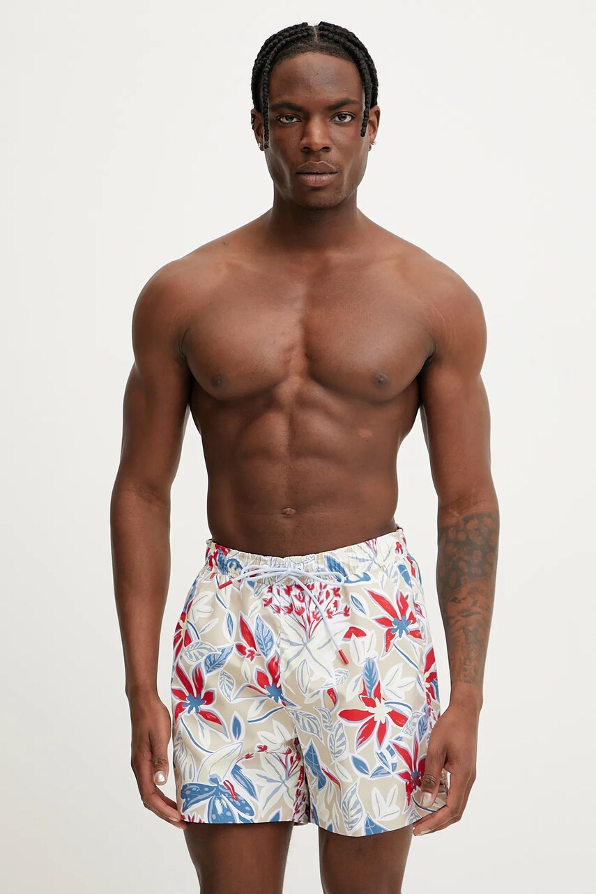 HUGO pantaloni scurti de baie culoarea bej