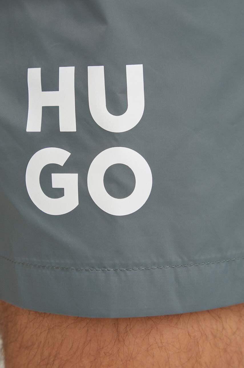 Σορτς κολύμβησης HUGO χρώμα: πράσινο