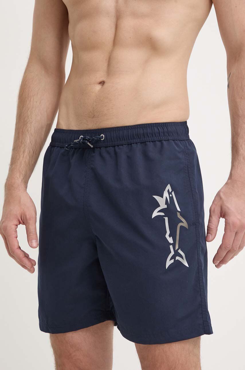 Paul&Shark pantaloni scurti de baie culoarea albastru marin, 24415007