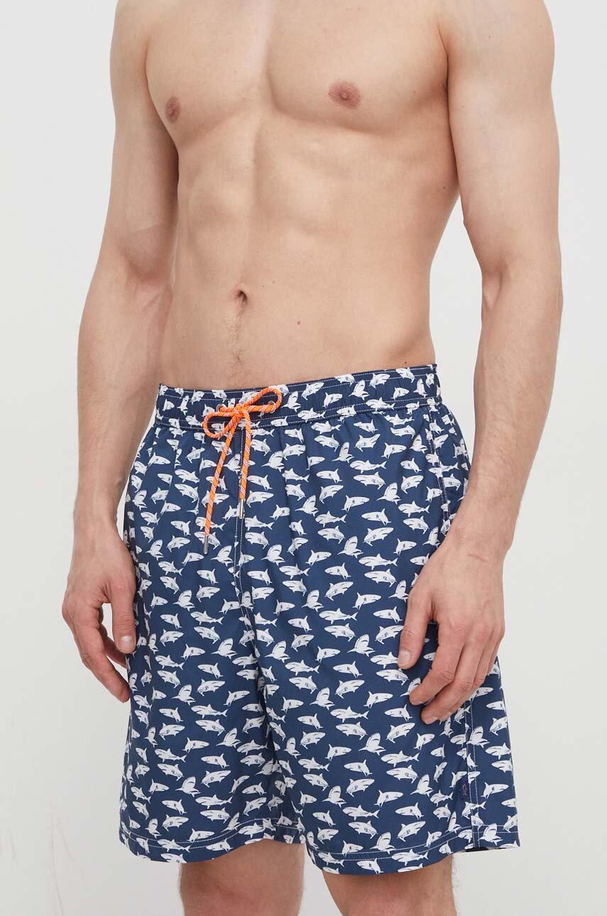 Paul&Shark pantaloni scurti de baie culoarea albastru marin