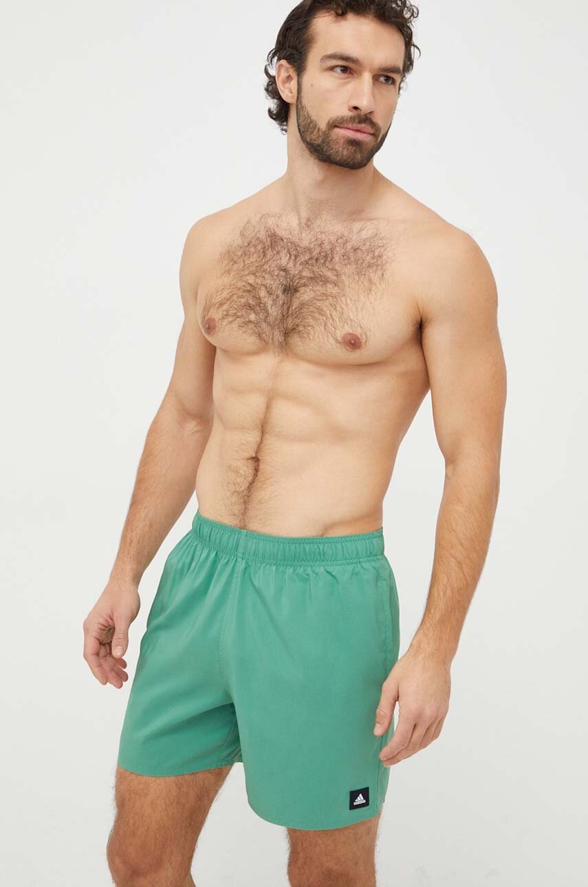 Σορτς κολύμβησης adidas Performance Solid CLX Solid CLX χρώμα: πράσινο IC0434 IR6222