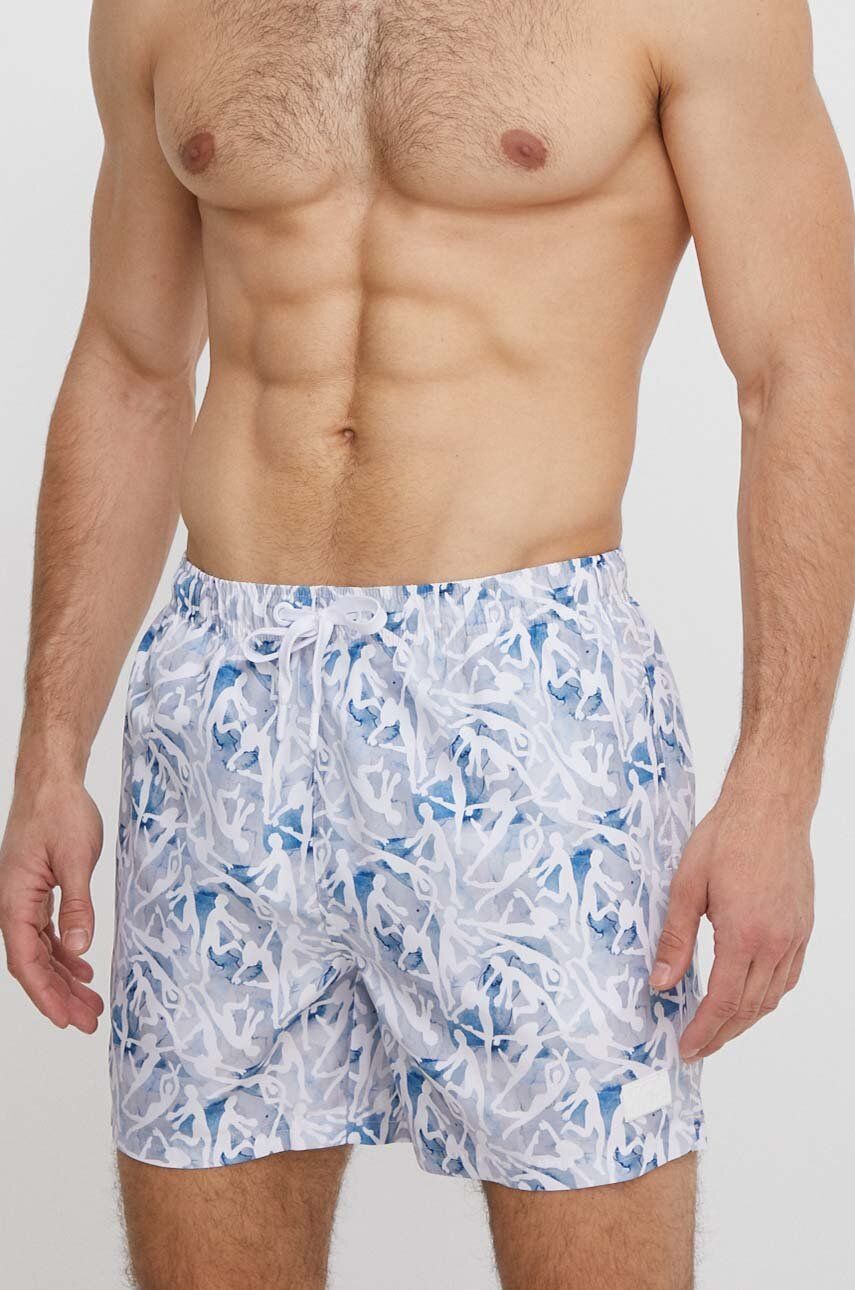 Joop! pantaloni scurti de baie Nissi Beach culoarea alb, 30040985 10017357